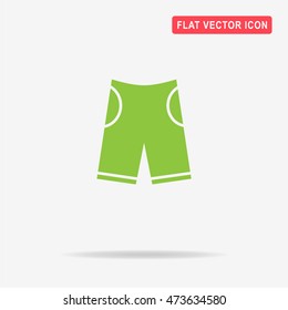 Shorts icon. Vector concept illustration for design.