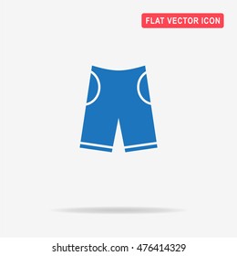 Shorts icon. Vector concept illustration for design.