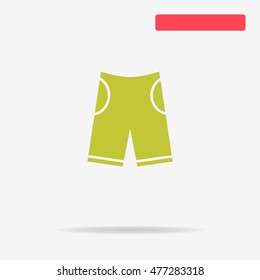 Shorts icon. Vector concept illustration for design.