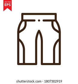 Shorts icon vector. Gym icon concept. Eps 10 vector illustration.