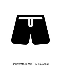 Shorts icon, vector illustration. Flat design style. vector shorts icon illustration isolated on white background, shorts icon Eps10. shorts icons graphic design vector symbols.