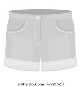Shorts icon of vector illustration for web and mobile