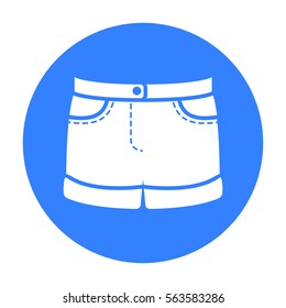 Shorts icon of vector illustration for web and mobile