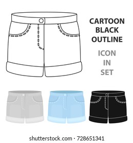 Shorts icon of vector illustration for web and mobile