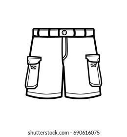 shorts icon vector man