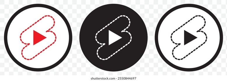 Shorts Icon Vector. Short Video Sign Symbol. eps 10.