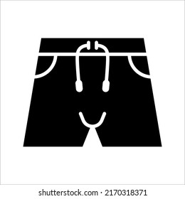 Shorts Icon Vector. Swim Shorts concept line icon. Simple element illustration. Swim Shorts concept outline symbol design.