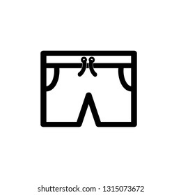 Shorts icon,vector illustration. Flat design style. vector shorts icon illustration isolated on White background, shorts icon Eps10. shorts icons graphic design vector symbols.