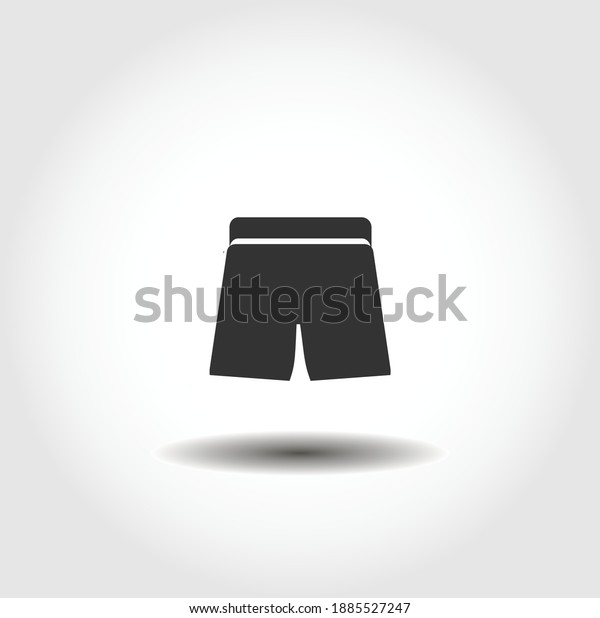Shorts\
isolated vector icon. clothes design\
element