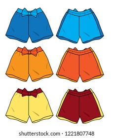 shorts lady vector