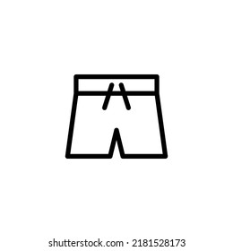 Shorts line icon vector design