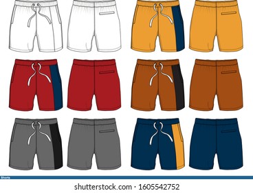 Shorts Men Design Color Template Fashion Stock Vector (Royalty Free ...