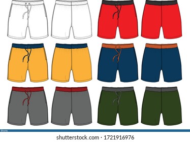 Shorts Men Design Color Template Fashion Stock Vector (Royalty Free ...