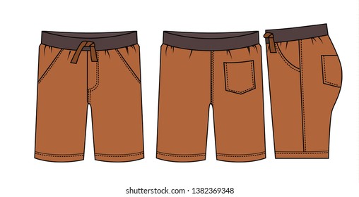 shorts for men vector template