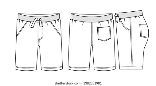 mens shorts template