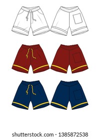 shorts for men vector teplate