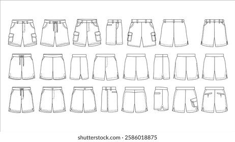 Shorts and Mini Skirts Sketch