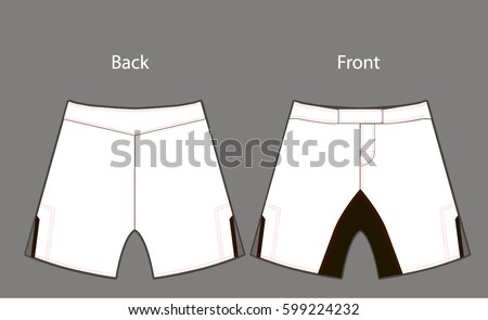 Download Shorts Mma Stock Vector (Royalty Free) 599224232 - Shutterstock