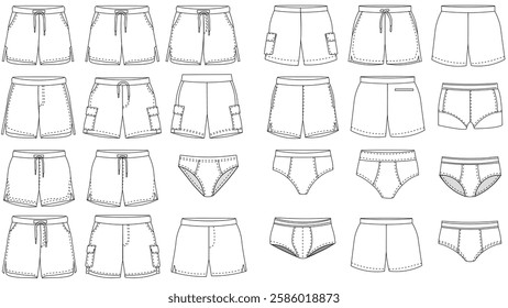 Women’s Shorts and Pants Sketch