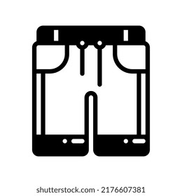 shorts solid style icon. vector illustration for graphic design, website, app. EPS 10