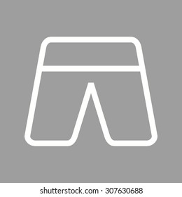 Shorts, trousers, summer icon vector image.Can also be used for summer, recreation and fun. Suitable for use on mobile apps, web apps and print media.