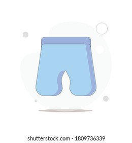 Ilustración plana vectorial corta en blanco