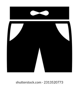 Shorts Vector Glyph Icon For Personal And Commercial Use.

