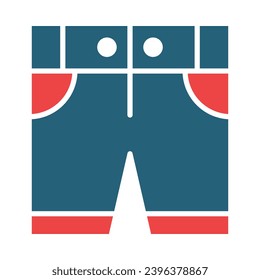 Shorts Vector Glyph Two Color Icons For Personal And Commercial Use.

