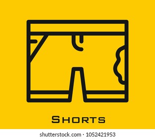 Shorts vector icon