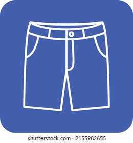 Shorts vector icon. Can be used for printing, mobile and web applications.