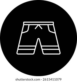 Shorts vector icon. Can be used for printing, mobile and web applications.