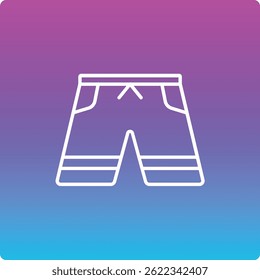 Shorts vector icon. Can be used for printing, mobile and web applications.