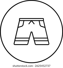 Shorts vector icon. Can be used for printing, mobile and web applications.