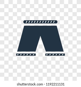 Shorts vector icon isolated on transparent background, Shorts transparency logo concept