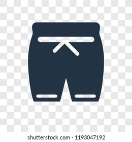 Shorts vector icon isolated on transparent background, Shorts transparency logo concept