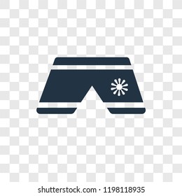Shorts vector icon isolated on transparent background, Shorts transparency logo concept