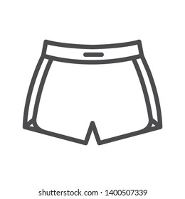 Shorts vector icon isolated on white background