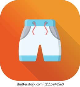cortos Ilustración vectorial en un fondo transparente.Símbolos de calidad premium.Icono plano de línea vectorial para el diseño de conceptos y gráficos.
