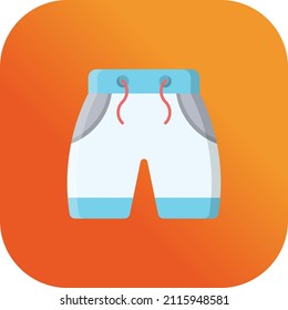 shorts Vector illustration on a transparent background.Premium quality symmbols.Vector line flat icon for concept and graphic design.
