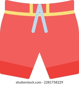 shorts Vector illustration on a transparent background. Premium quality symmbols. Line Color vector icons for concept and graphic design.