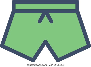 shorts Vector illustration on a transparent background.Premium quality symmbols.Stroke vector icon for concept and graphic design. 

