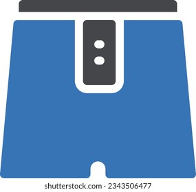 cortos Ilustración vectorial en un fondo transparente.Símbolos de calidad premium.Icono vector glifos para el diseño de conceptos y gráficos. 

