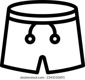shorts Vector illustration on a transparent background.Premium quality symmbols.Stroke vector icon for concept and graphic design. 

