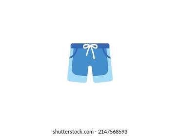 Shorts Vector Isolated Emoticon. Shorts Icon