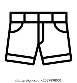 Shorts Vector Line Icon Design For Personal And Commercial Use