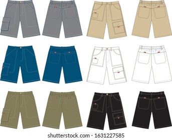 shorts  vector template for design