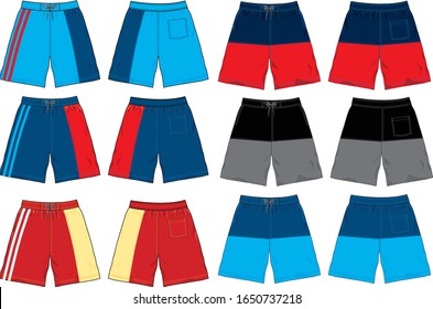 1,163 Board shorts template Images, Stock Photos & Vectors | Shutterstock