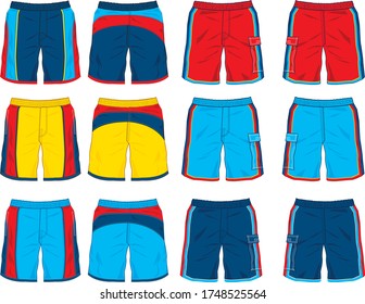 1,163 Board shorts template Images, Stock Photos & Vectors | Shutterstock