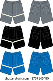 shorts  vector template for design