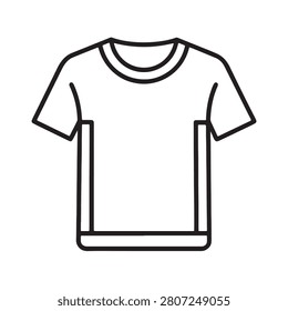 shortsleeved crew neck tshirt isolated on white background